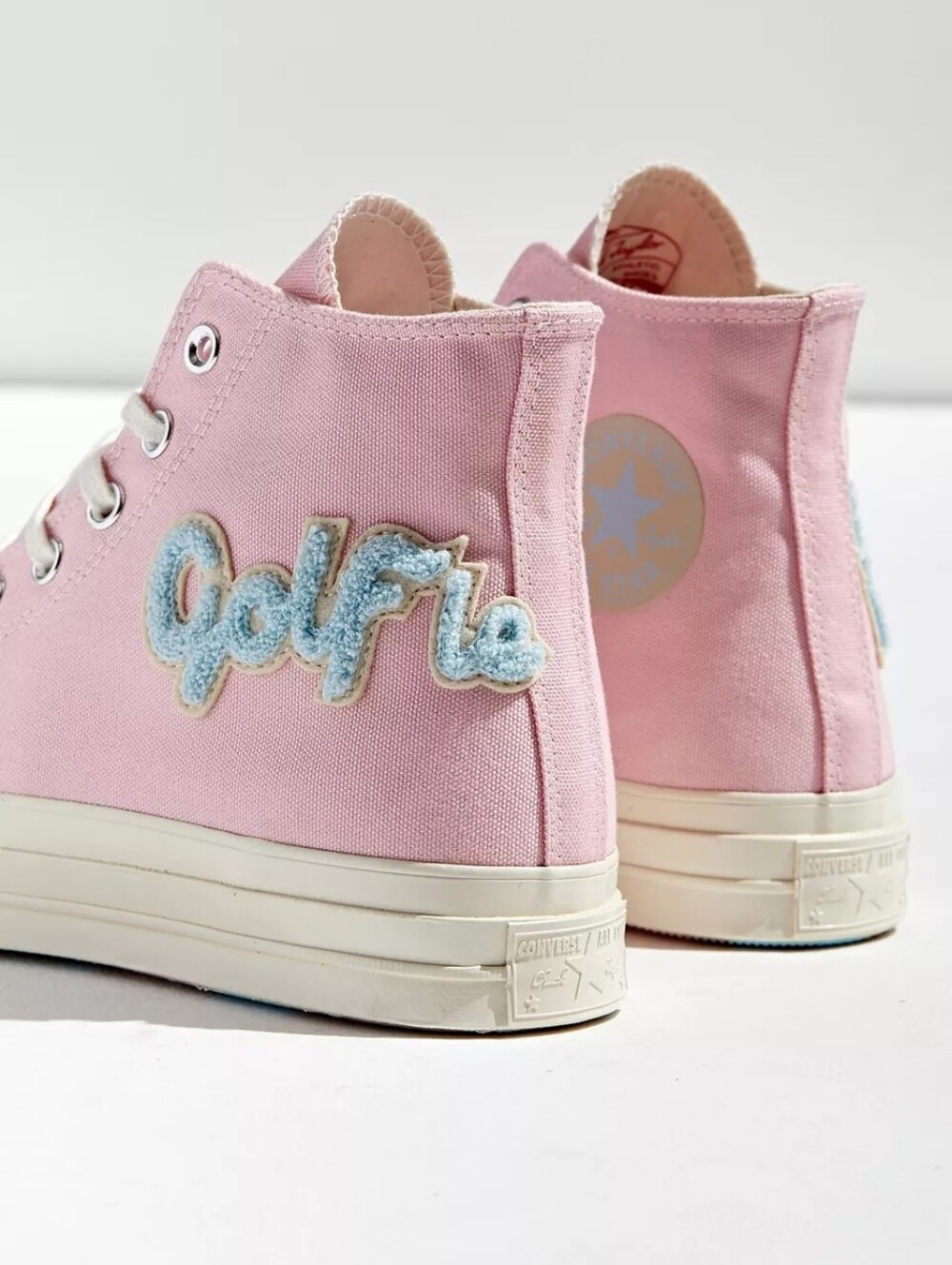 CONVERSE X GOLF LE FLEUR Chuck 70 Chenille Unisex High Top Sneakers 8.5.